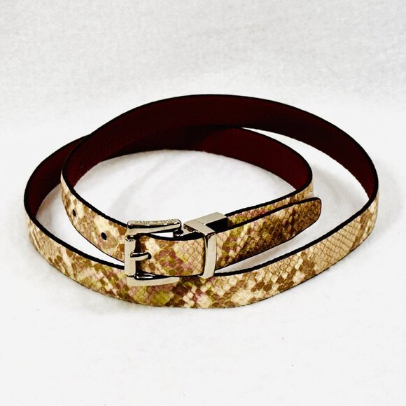 Steve Madden Faux Leather Reversible Belt w/Twist Buckle - Size M - Picture 6 of 11